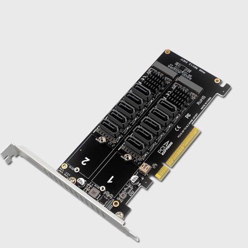 EX8拆分卡与JMB585芯片10口SATA转接卡完全解析 从选购到实战